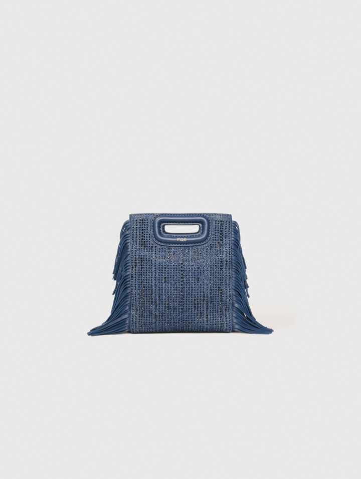 Bolso M Mini de denim con pedrería